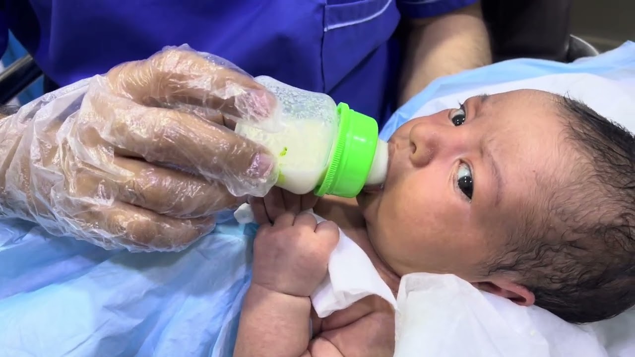 Cute Baby Feeding 🍼👶 | Adorable Newborn Milk Time #CuteBaby #BabyFeeding 
