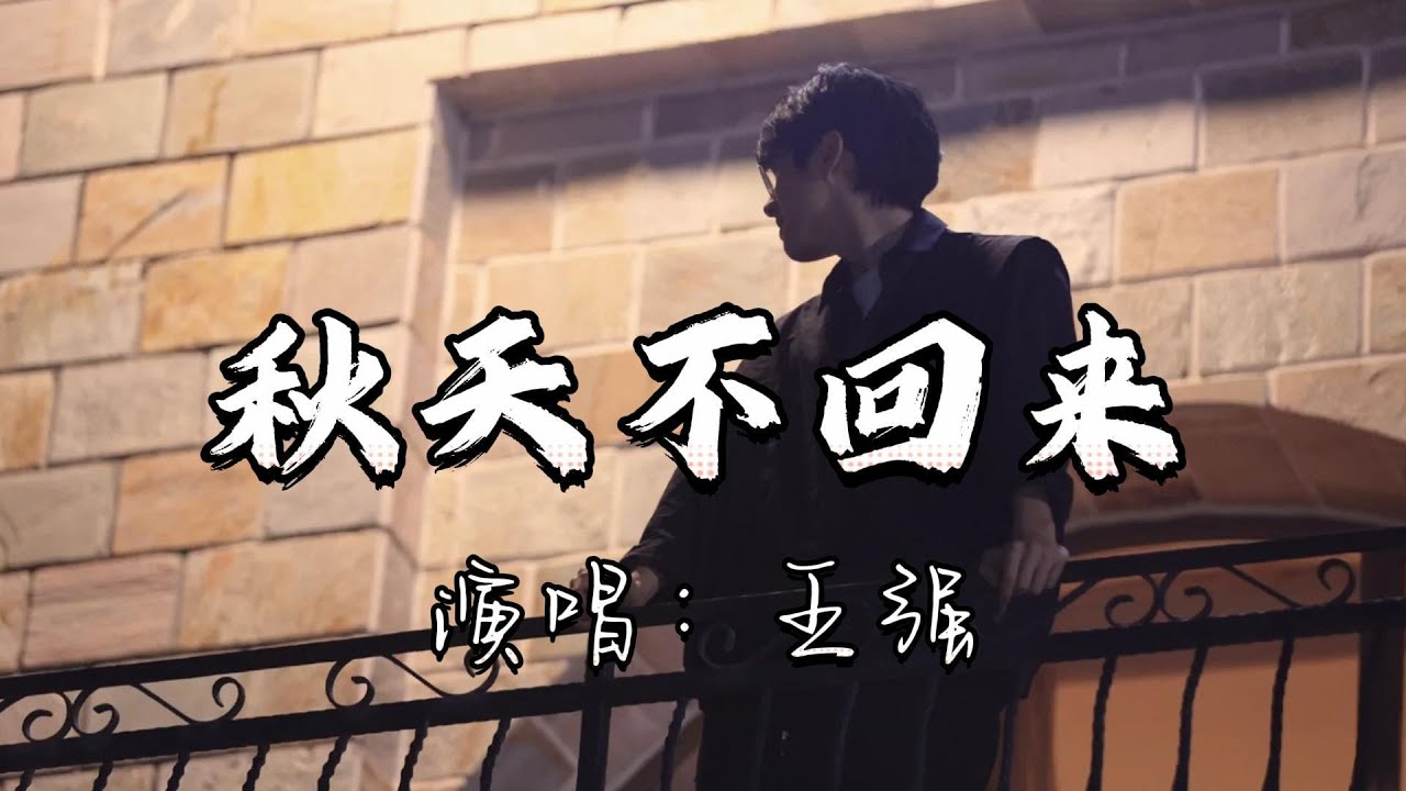 王强 - 秋天不回来『想你的夜里 我哭的好无力，就让秋风带走我的思念。』『动态歌词MV』