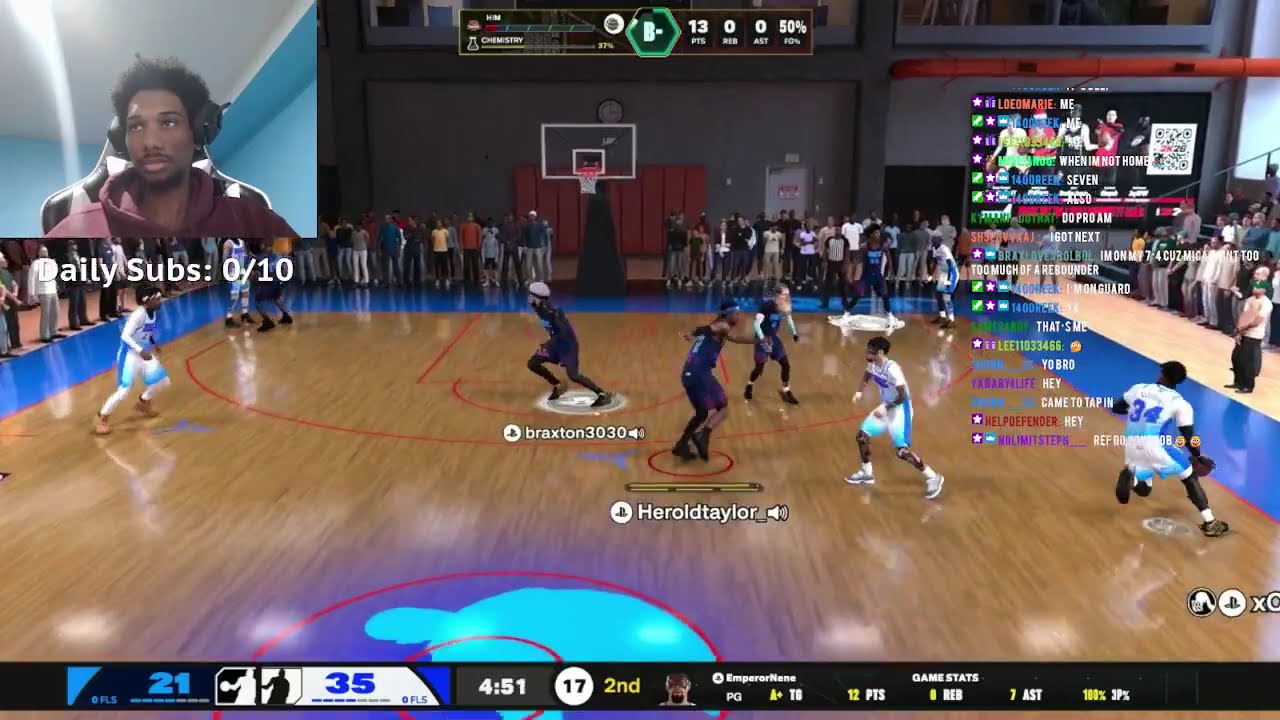 Herold Taylor Plays a Subscriber in NBA 2k26 Pro-am (Full stream 01-19-2026)