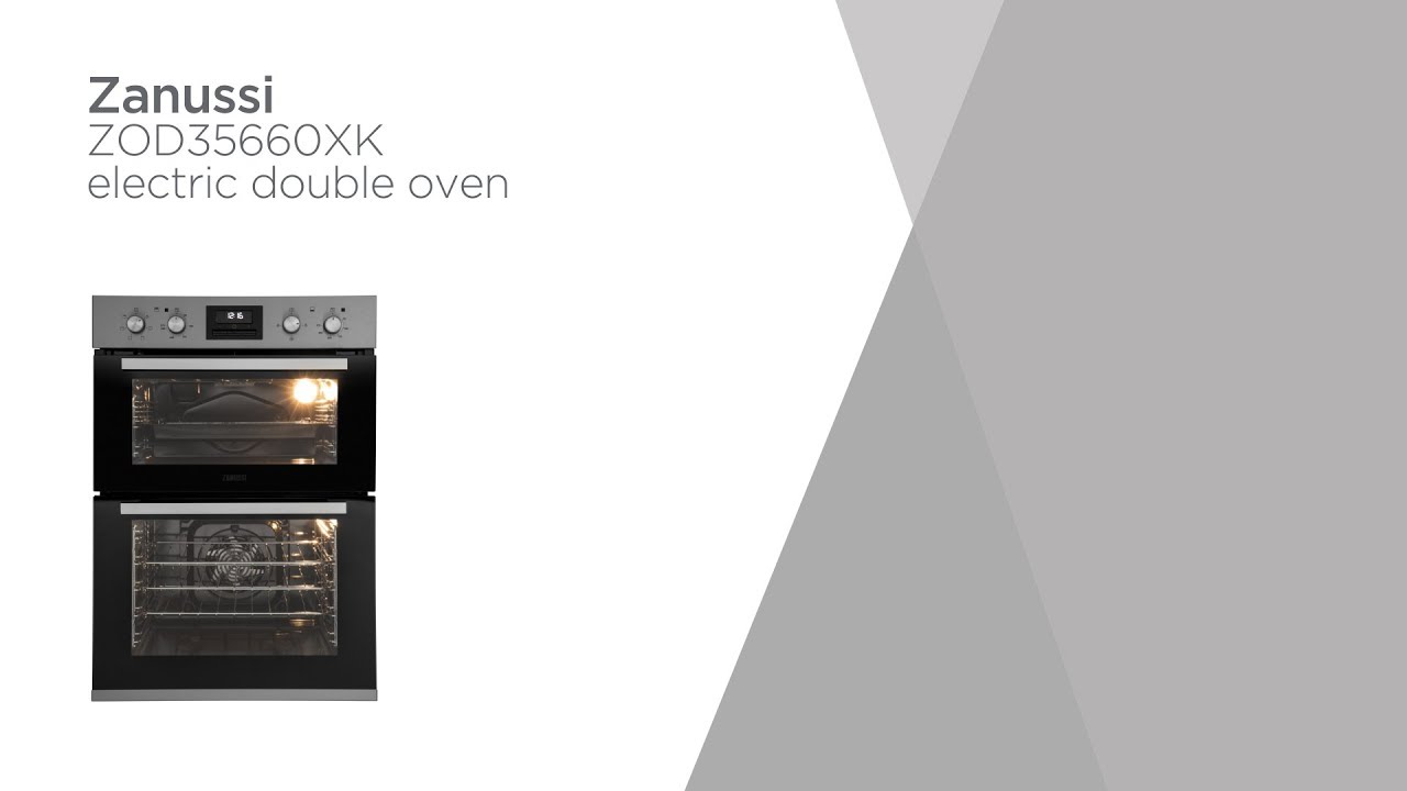 Zanussi ZOD35660XK Electric Double Oven - Black & Steel | Product Overview | Currys PC World