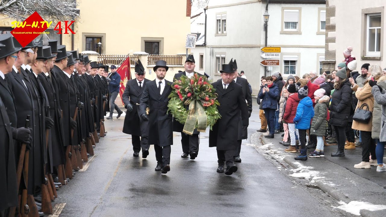 Aufzug der Bürgerwehr in Oberschwarzach
