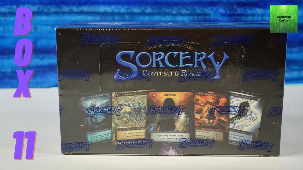 Sorcery Contested Realm Full Booster Box Break #11 Unboxing TCG Packs