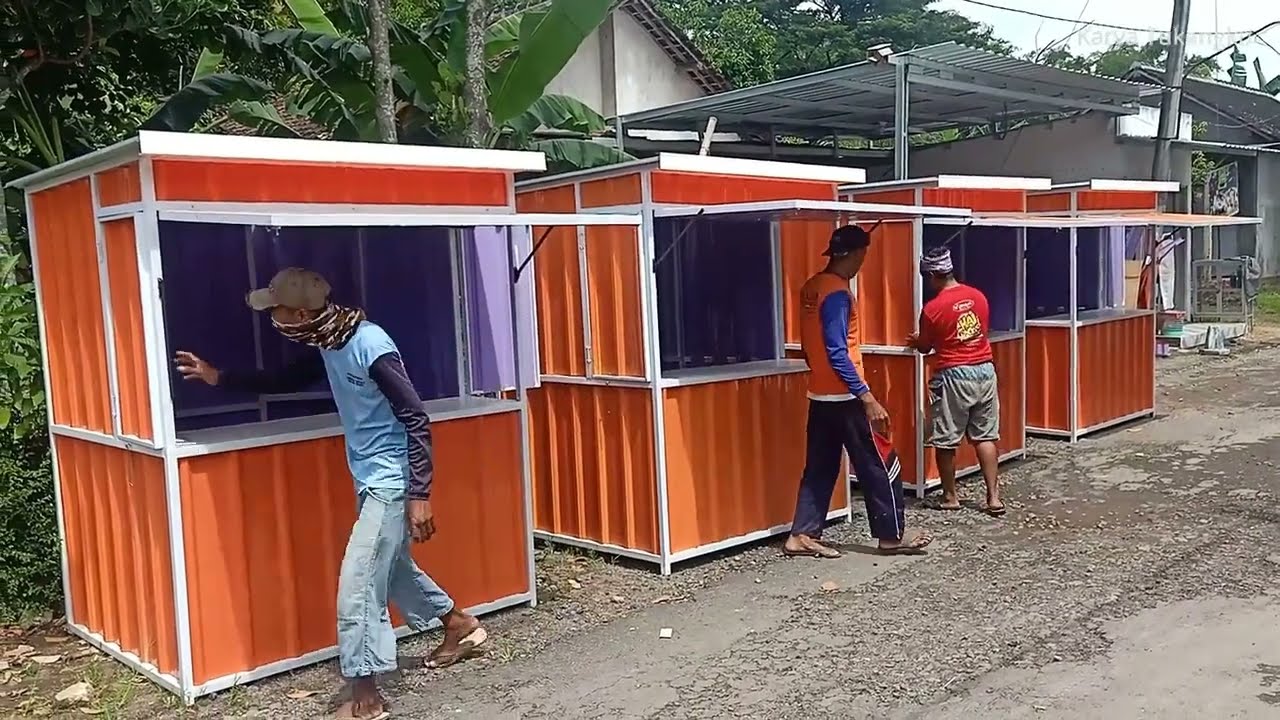 Tutorial Lengkap Membuat Kios Mini Kontainer / Booth Kontainer