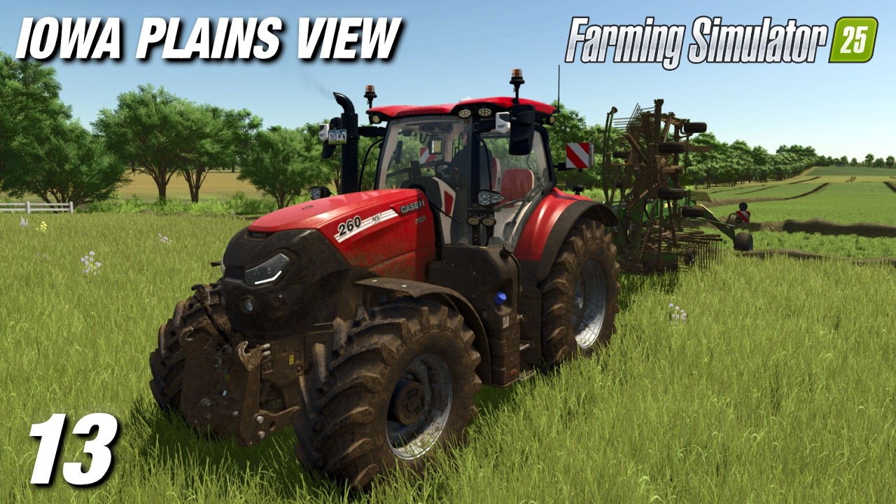 Опрыскивание полей и заготовка сена! | Iowa Plains View | Farming Simulator 25 - Эпизод 13