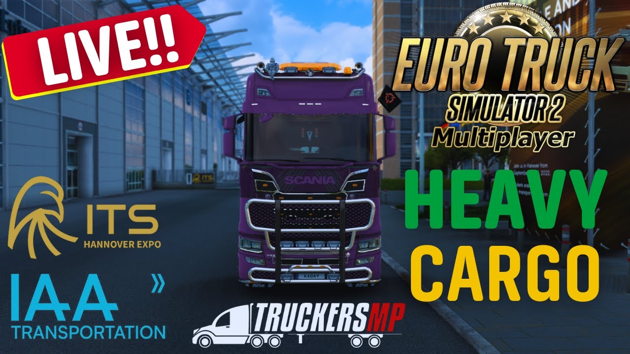 Euro Truck Simulator 2  - Destination Hannover, Heavy & Fragile cargo delivery in TruckersMp .
