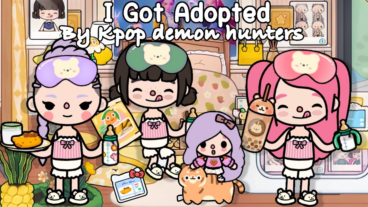 I Got Adopted by KPOP DEMON HUNTERS in Toca Boca 😈🍼 | HUNTR/X | Toca Boca World | house ideas