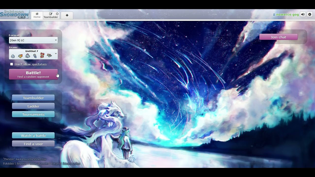 pokemon showdown team z lc