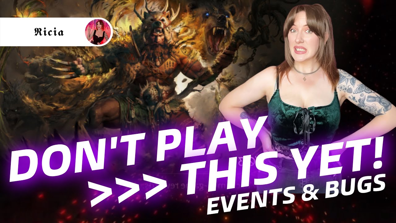 WATCH THIS BEFORE YOU PLAY! More Bugs than Fixes? Diablo Immortal TheOnlyRicia.