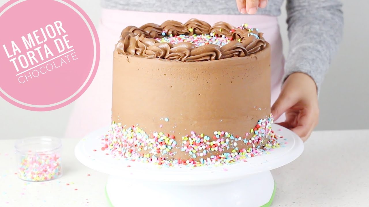 La Mejor Torta de Chocolate | Crema de Mantequilla de Chocolate + Decoracion