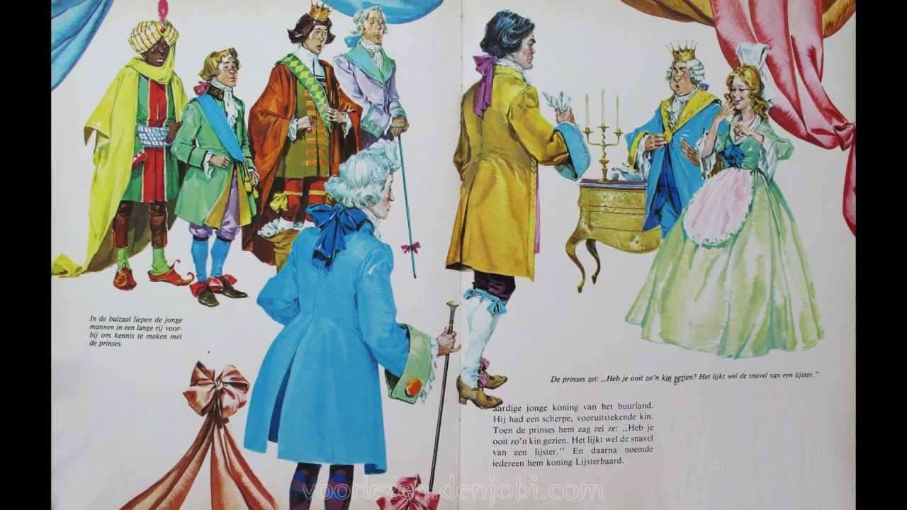 Koning Lijsterbaard - Sprookje van De gebroeders Grimm met plaatjes