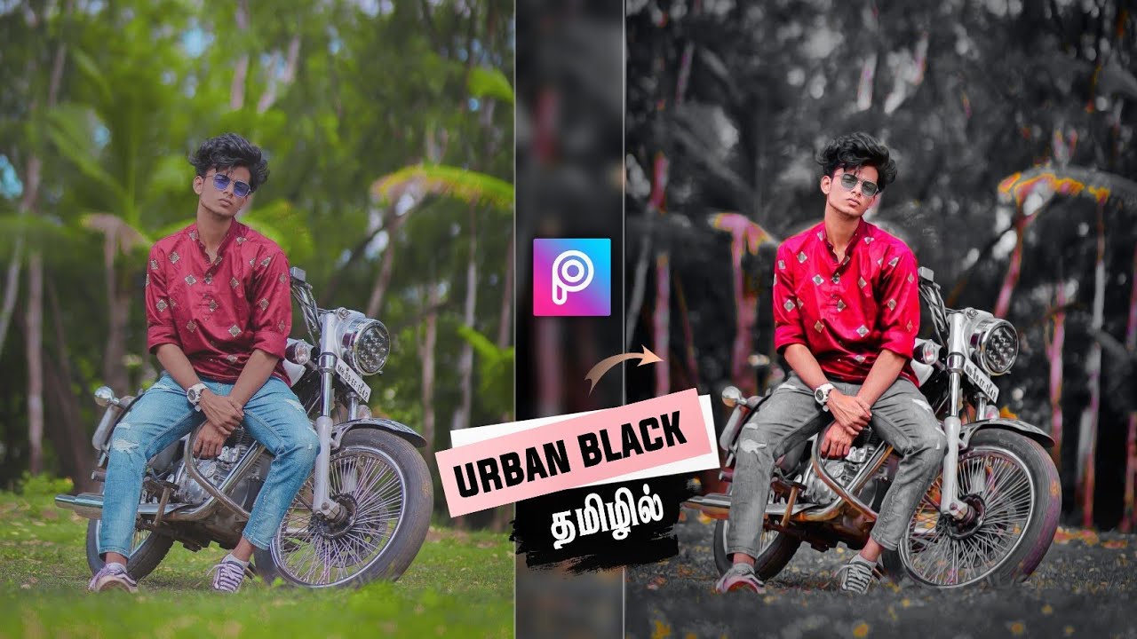 black effect picsart photo edit, picsart black background colour change photo editing