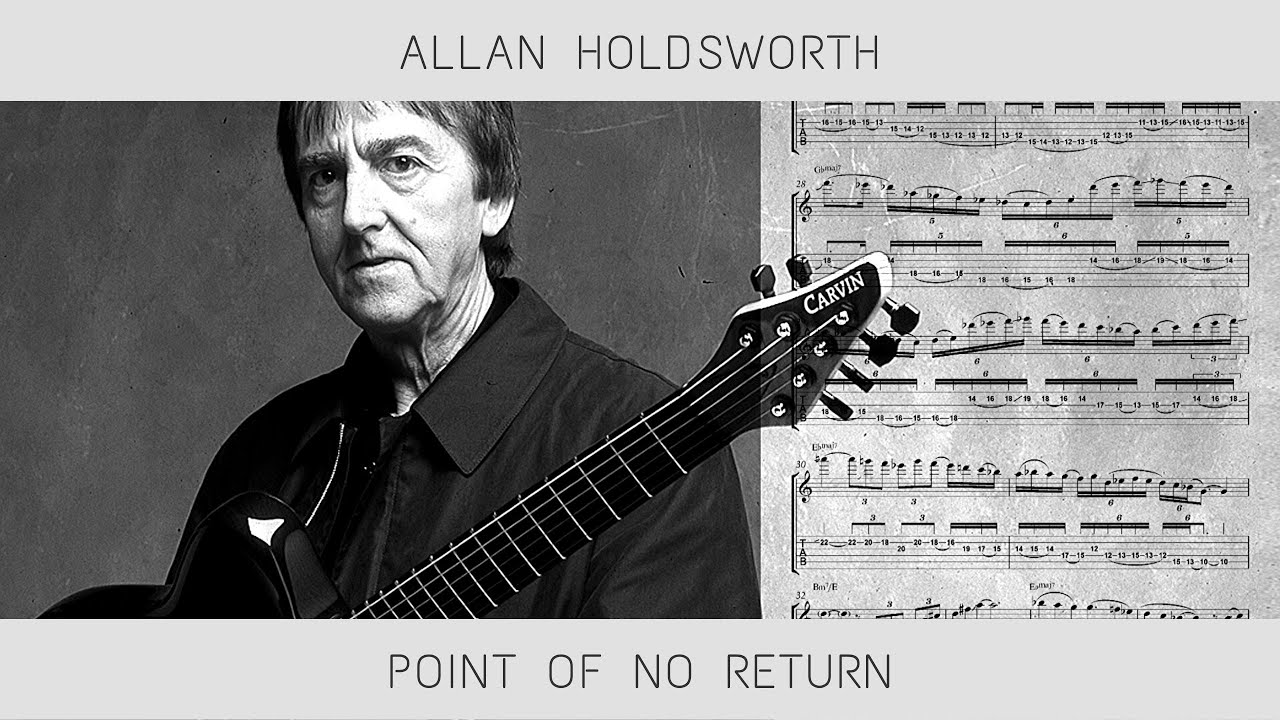 [Jean-Luc Ponty] Point Of No Return - Allan Holdsworth Solo Transcription