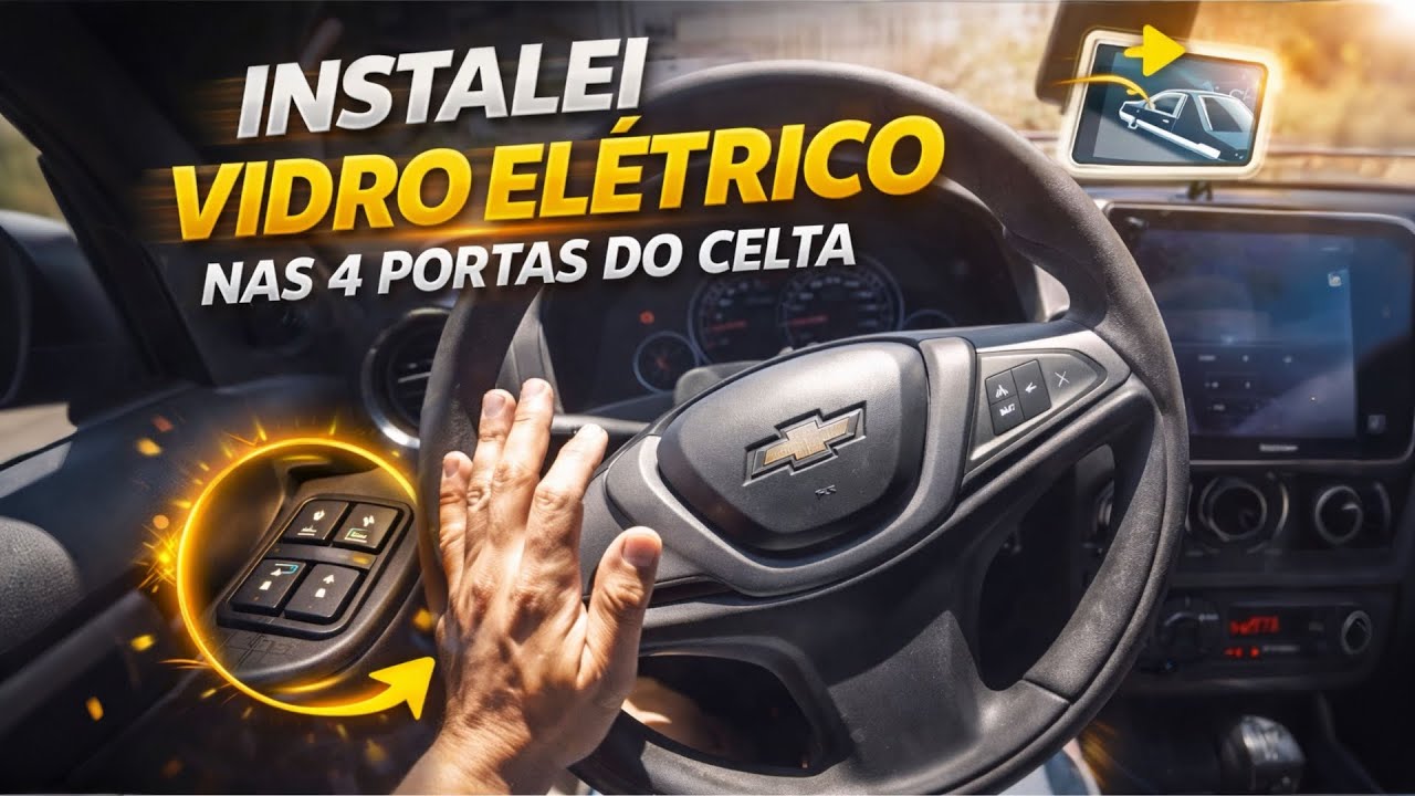 vidro elétrico nas 4 portas do celta ( como fazer)