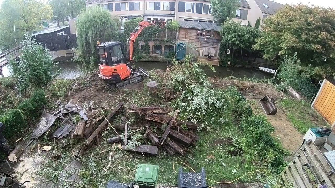 Tuin afgraven 2018 - Hele opname - 64 x versneld