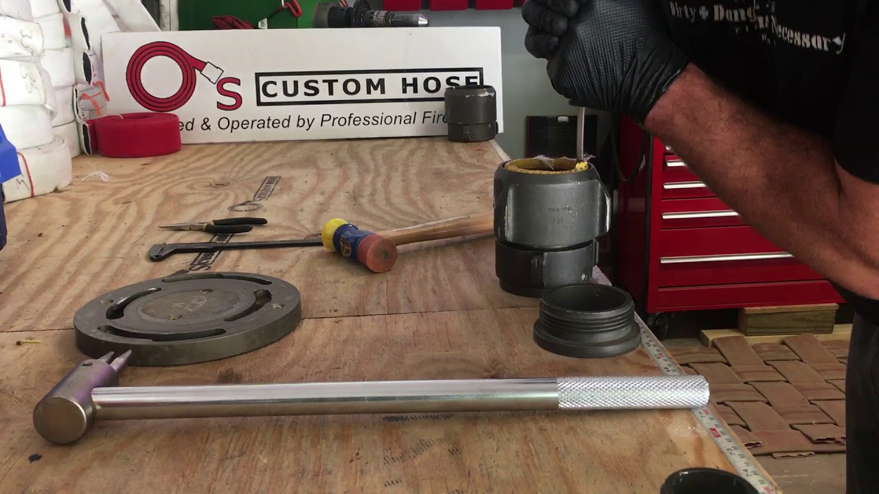 Extracting 3” brass ring and tail gasket