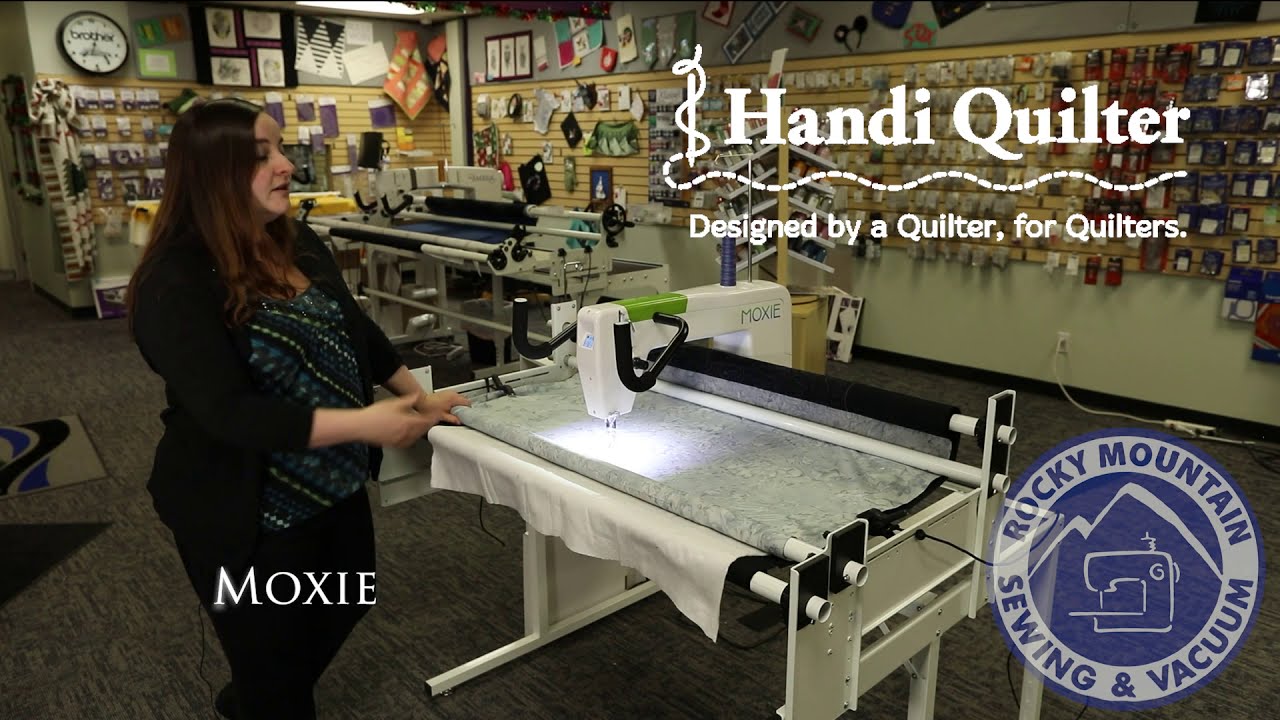Новая доступная машина для стежки с длинной рукояткой от Handi Quilter! Встречайте Moxie!