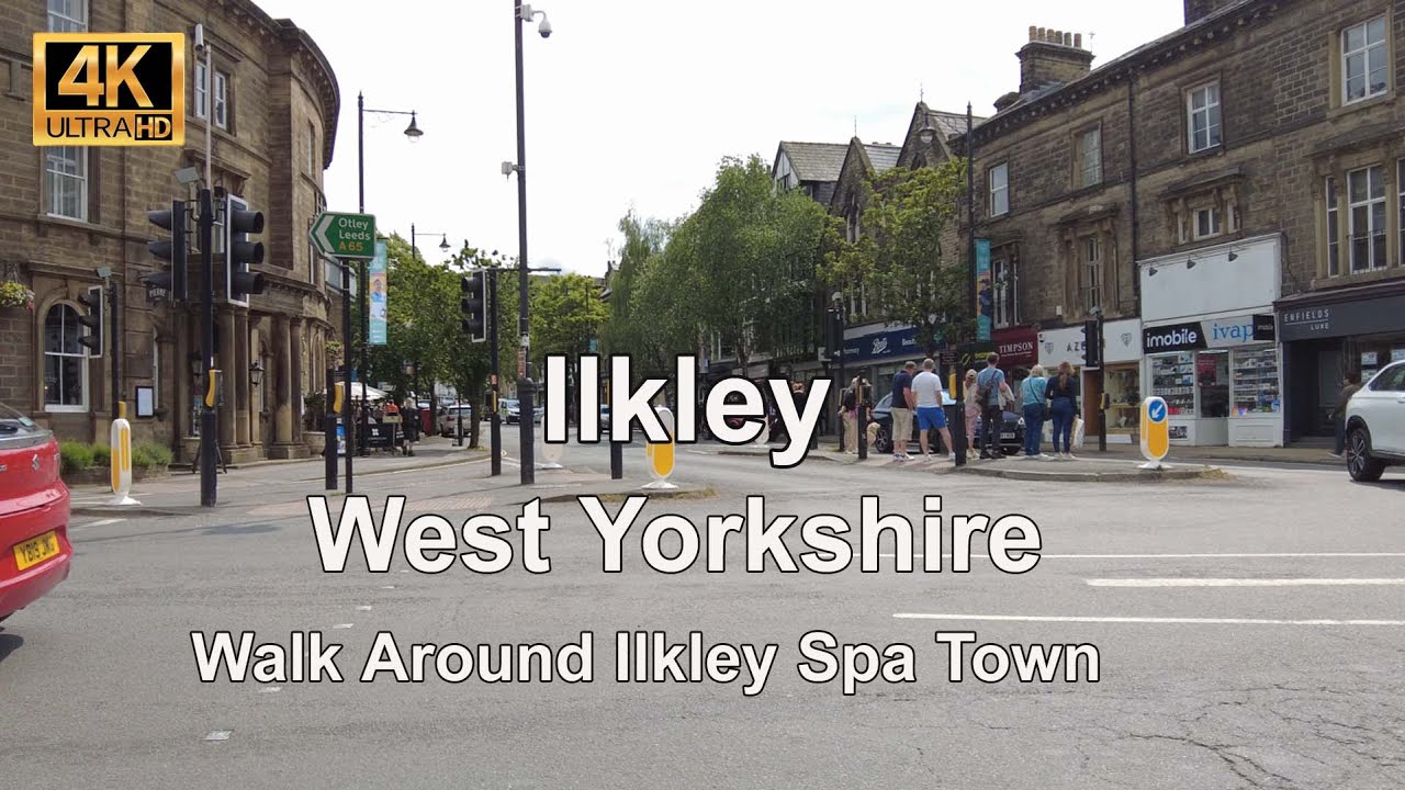 [4K] Walk Around The Beautiful Town of Ilkley a West Yorkshire SPA Town