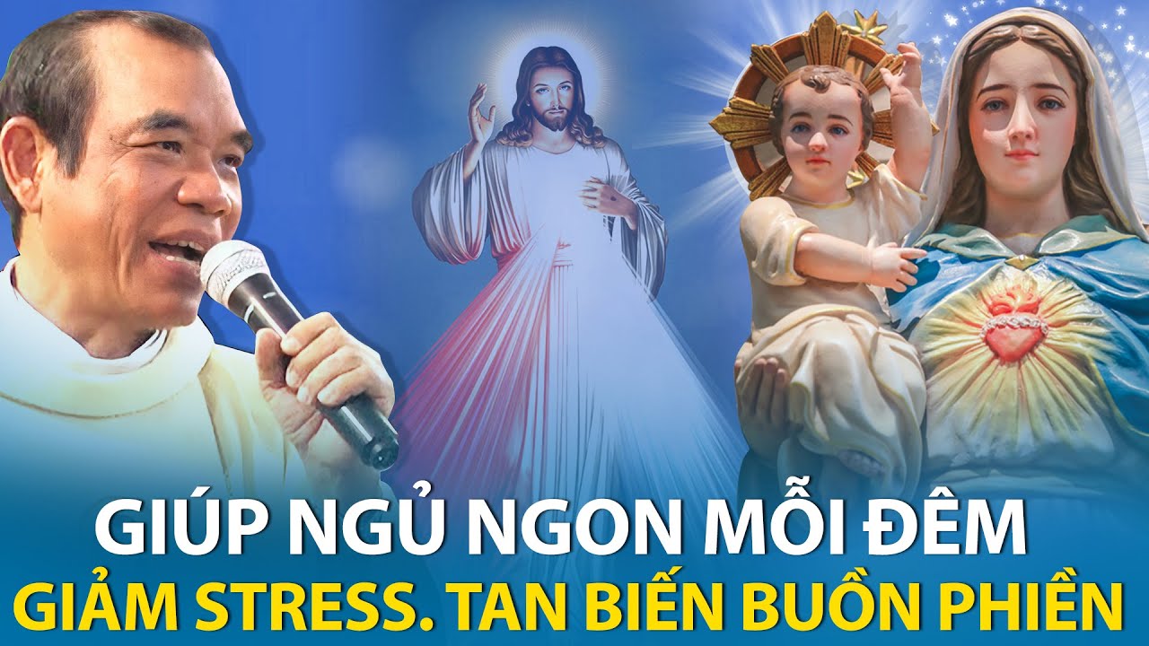 🔴 TRỰC TIẾP: Nghe giảng giúp ngủ ngon. Giảm stress tan biến mọi muộn phiền- Cha Giuse Trần Đình Long