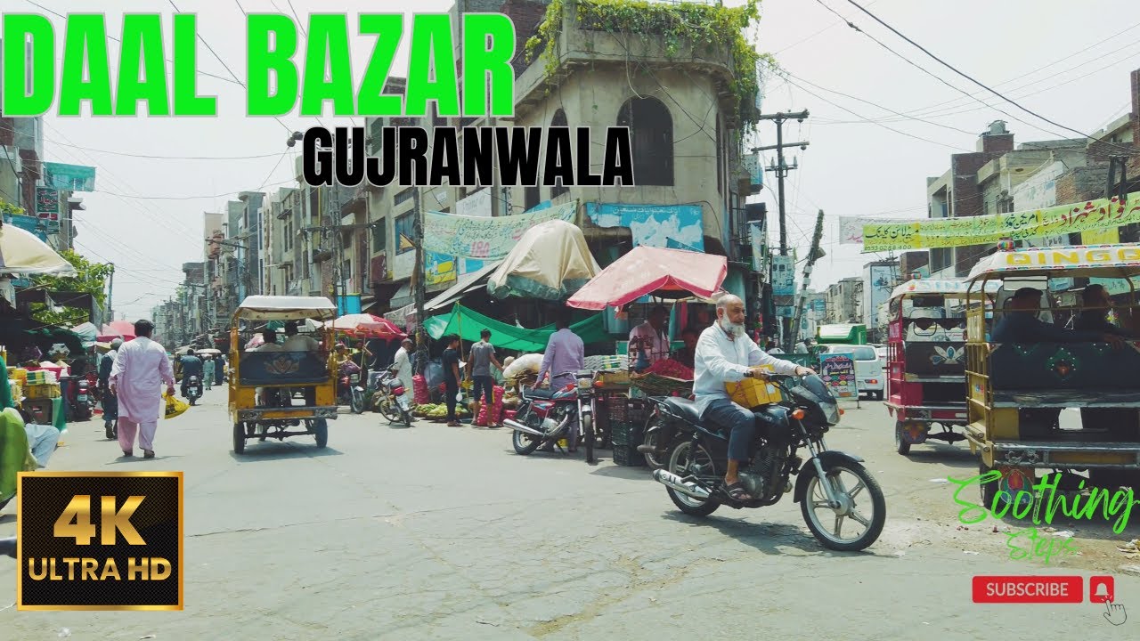 🇵🇰 DAAL Bazaar GUJRANWALA | Walking Tour | 4k | SoothingSteps | DAAL Bazar Gujranwala