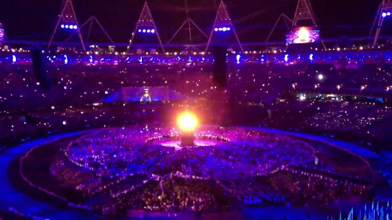 London 2012 lighting of the flame
