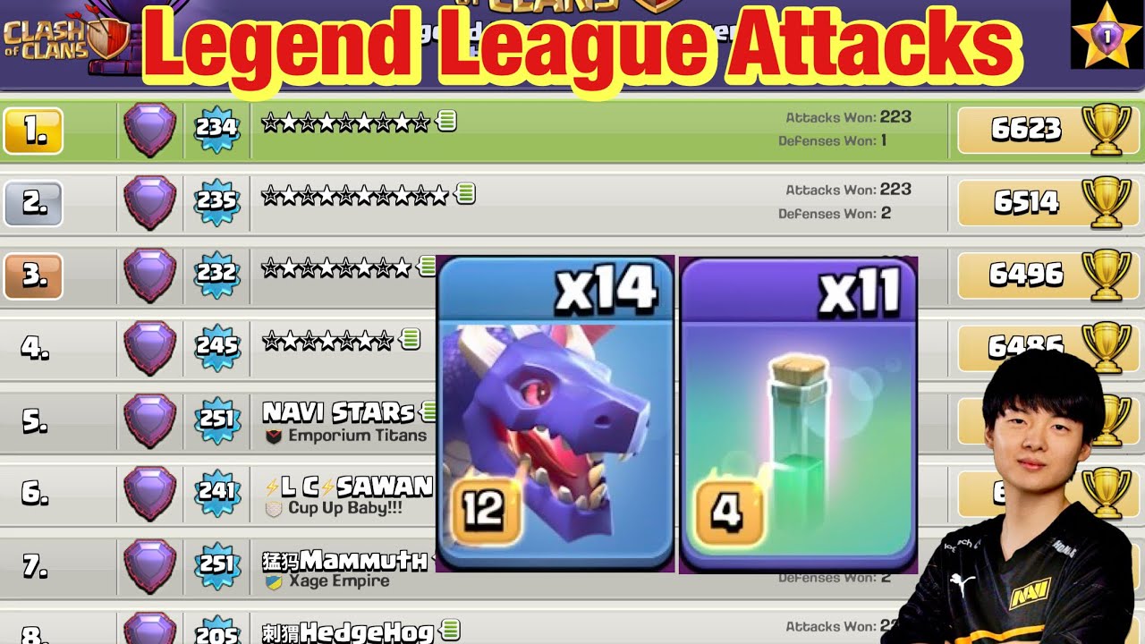 Legend League Attacks May Season RC charge Dragon With Army Link