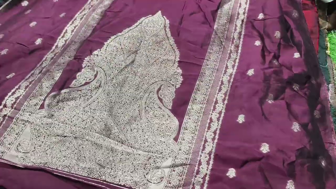 Pure banares pattu material #jamdhanimaterial#6300671932#