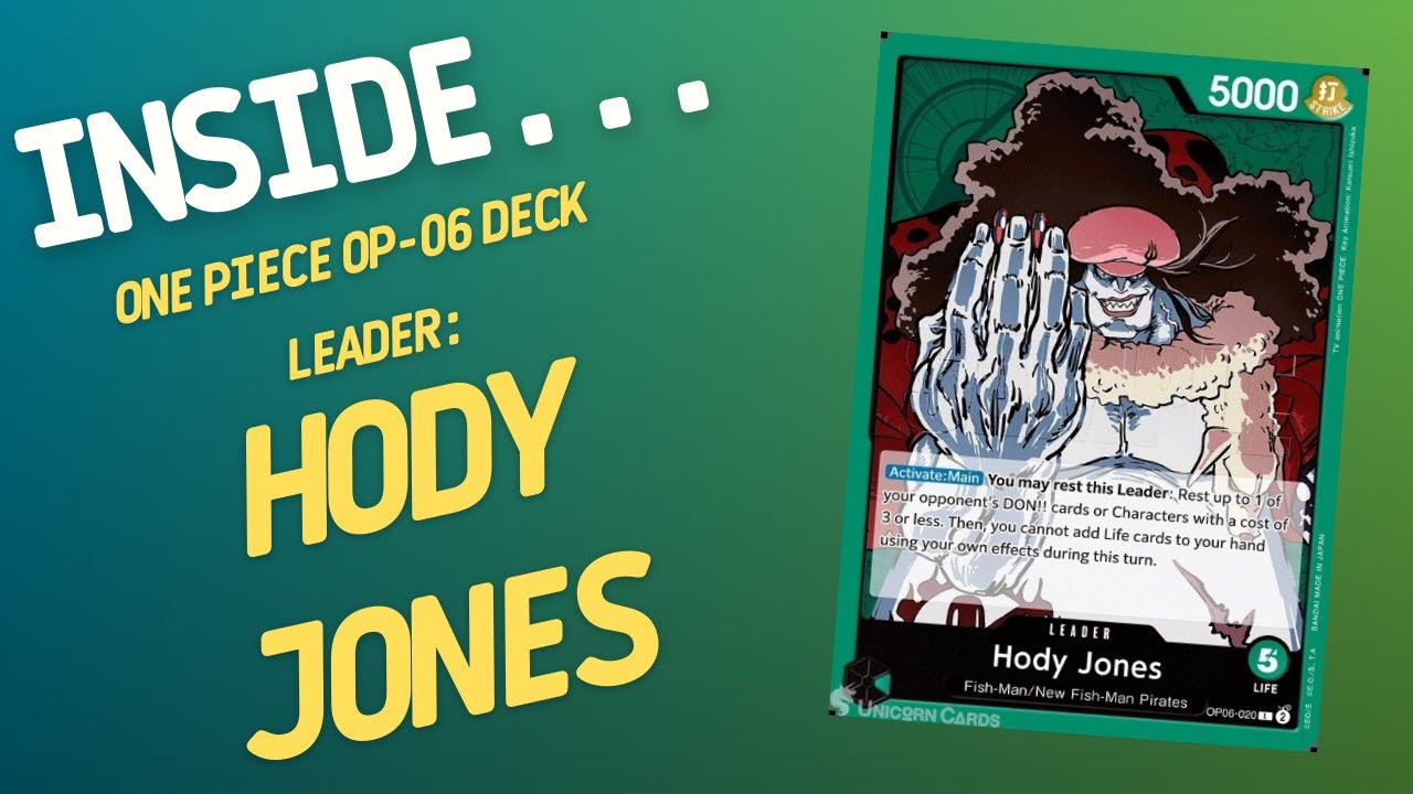 One Piece Card Game OP06 Deck Hody Jones Leader | Inside #567