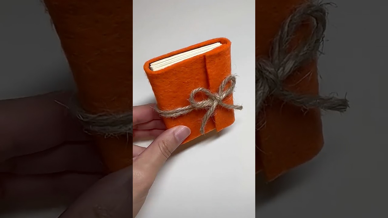 DIY Mini Felt Notebook 📔- Cozy Craft