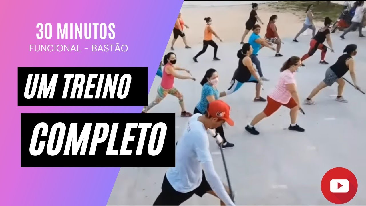Treinamento com Bastão Adaptado #funcional #workout #saúde