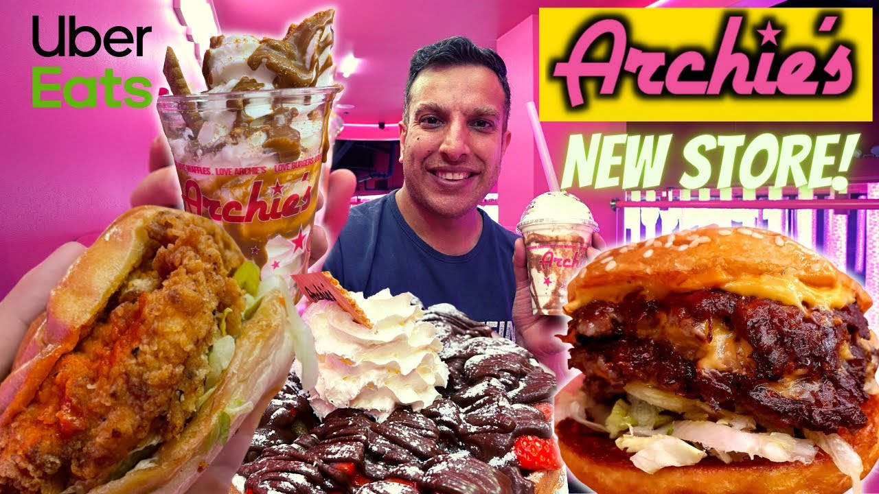 ARCHIES Review! NEW STORE! Great Smashed Patty Burger and Desserts!