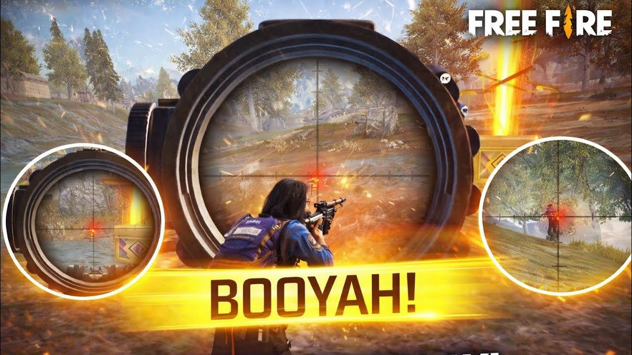 Long range Headshot kill . Booyah winning match 