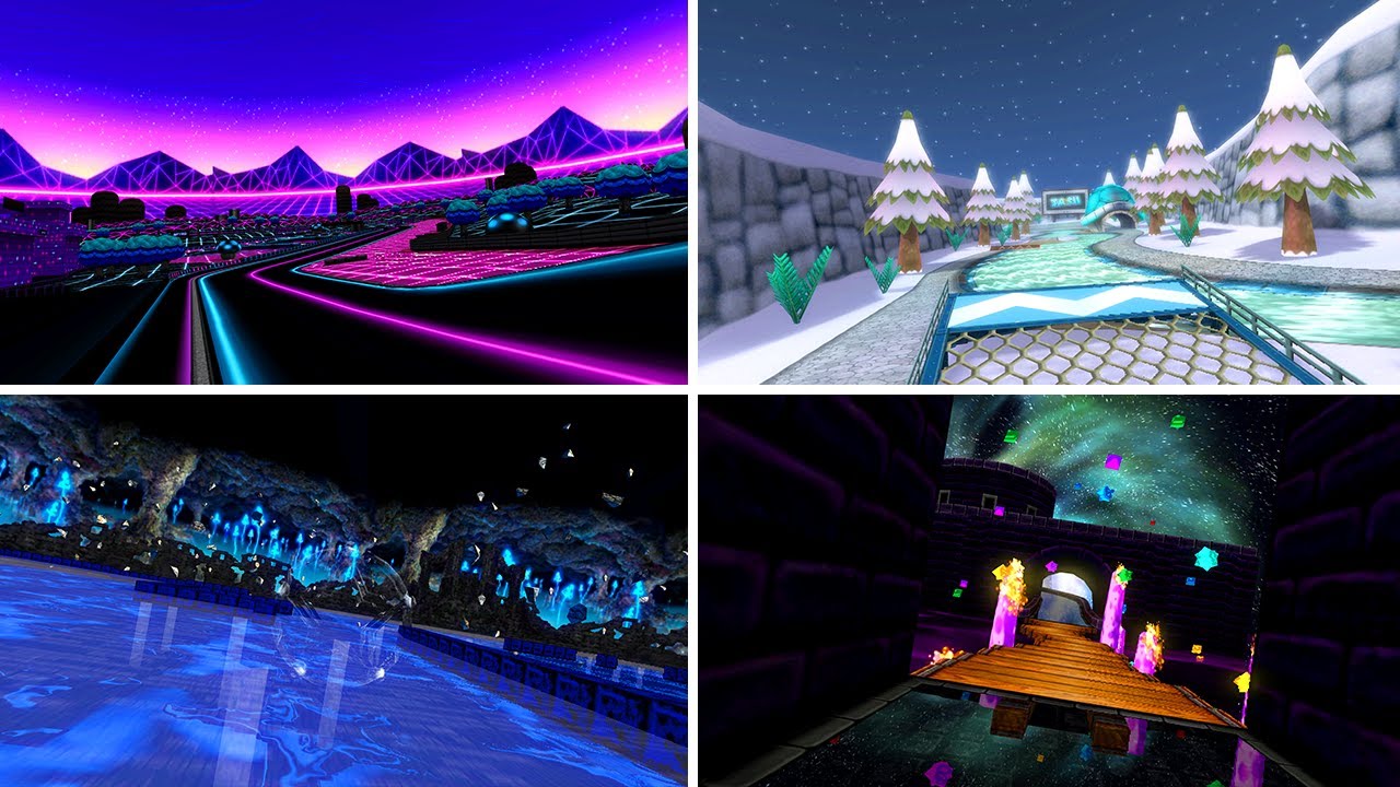 Mario Kart Wii - The BEST Luigi Circuit Texture? (Spyro's Texture & Music Pack!)