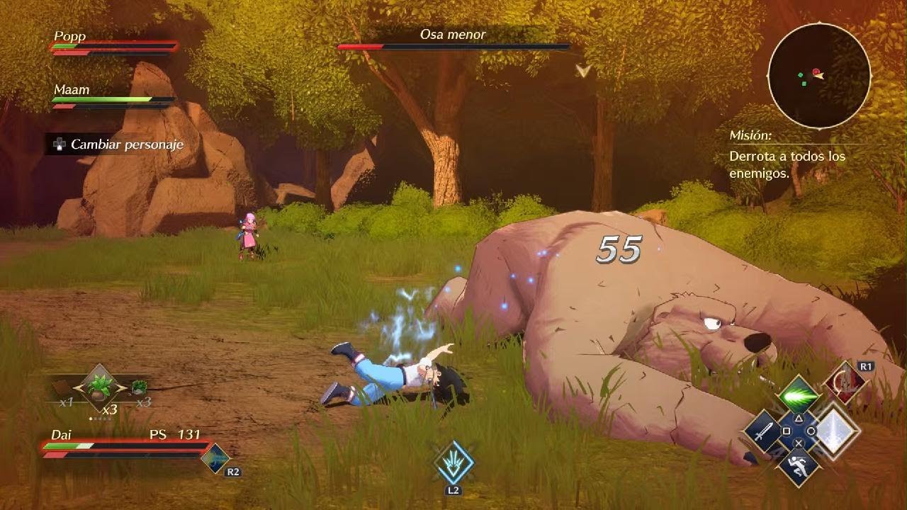 Infinity Strash DRAGON QUEST The Adventure of Dai Training in dark forest No items with help of Gome