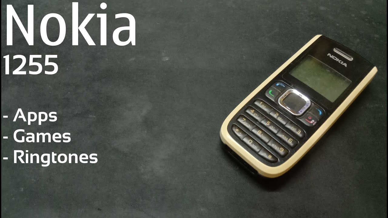 Nokia 1255 apps, games, ringtones
