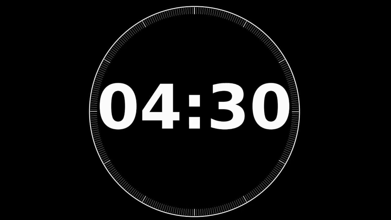 4 Minute 30 Second  Visual Timer・4分30秒タイマー/残り時間が見える/ビジュアルタイマー/実感タイマー