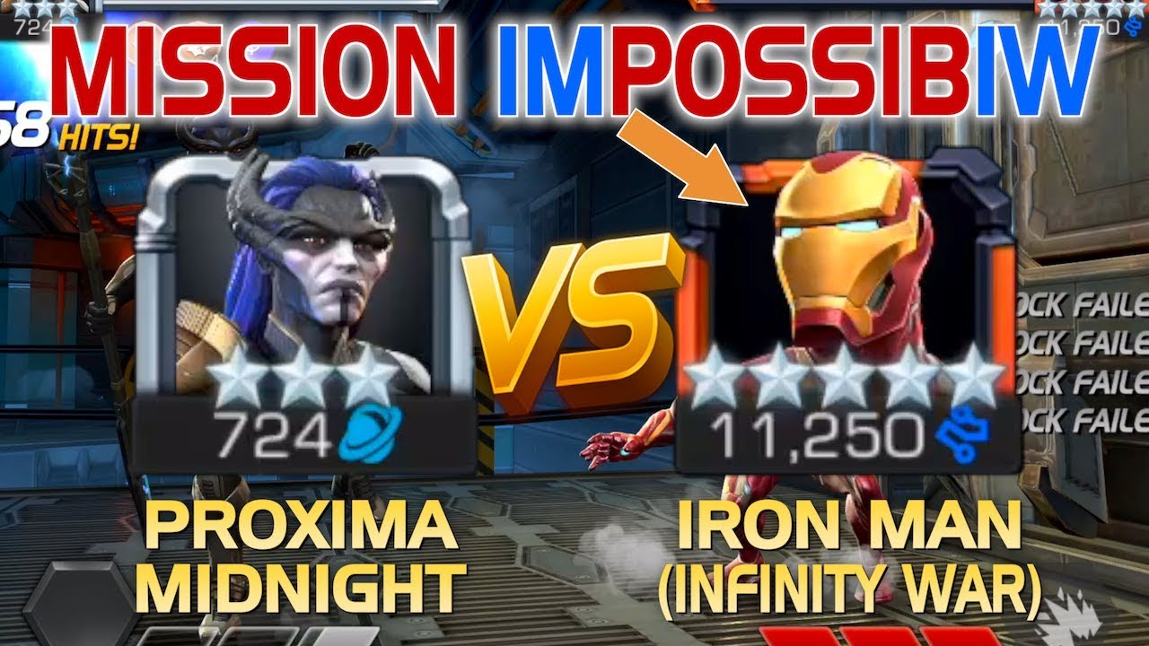 Mission Impossibiw: Proxima Midnight vs. Iron Man (Infinity War) (5* R5) w/ Tips | MCoC