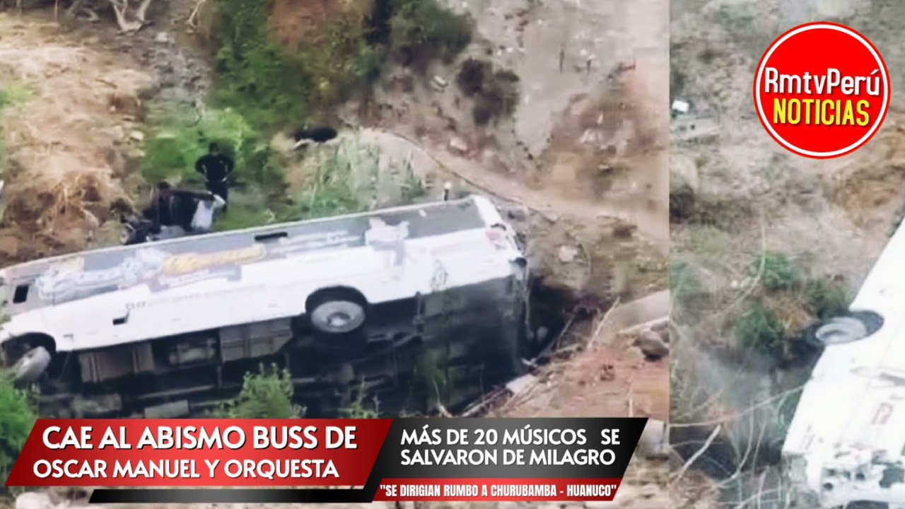 ÓSCAR MANUEL Y ORQUESTA  SUFREN ACCIDENTE EN CANTA