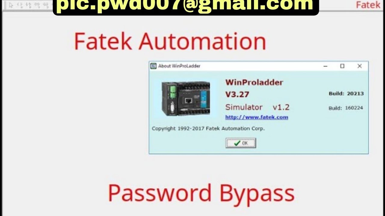 Bypass Passwords on Fatek PLC with Win-ProLadder
