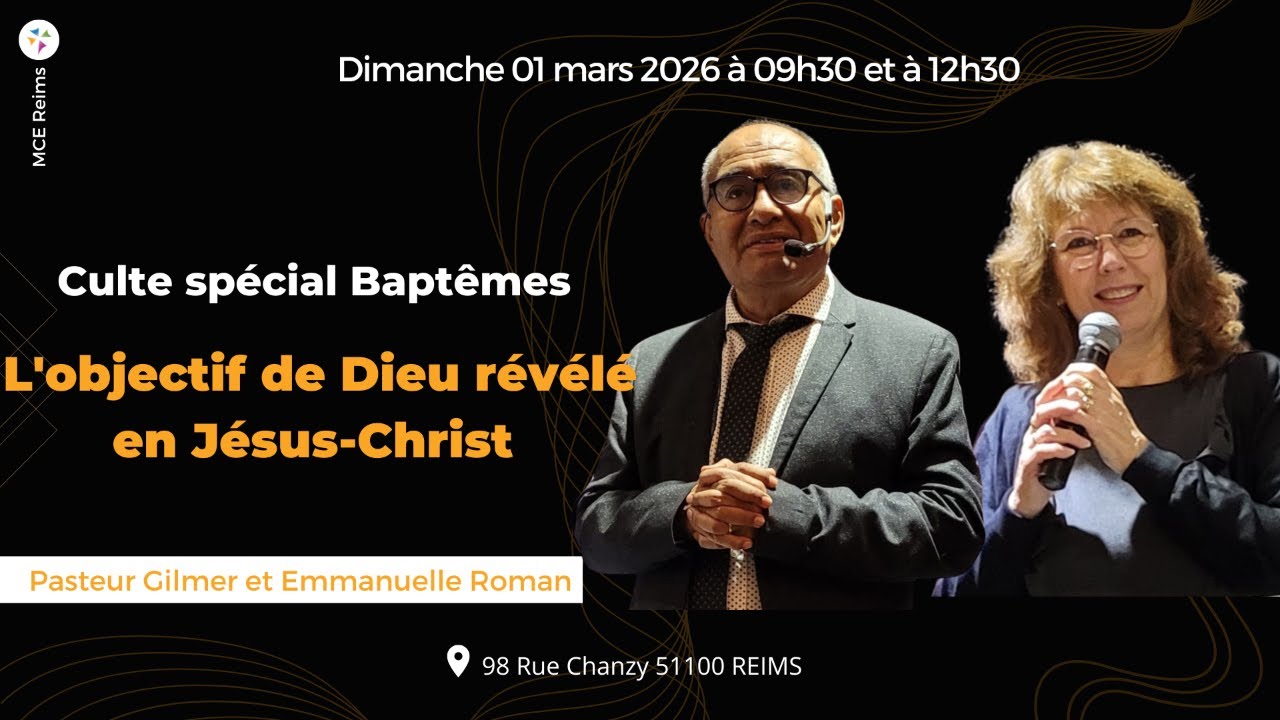 L'objectif de Dieu révélé en Jésus-Christ-Pasteur Gilmer-01/03/2026
