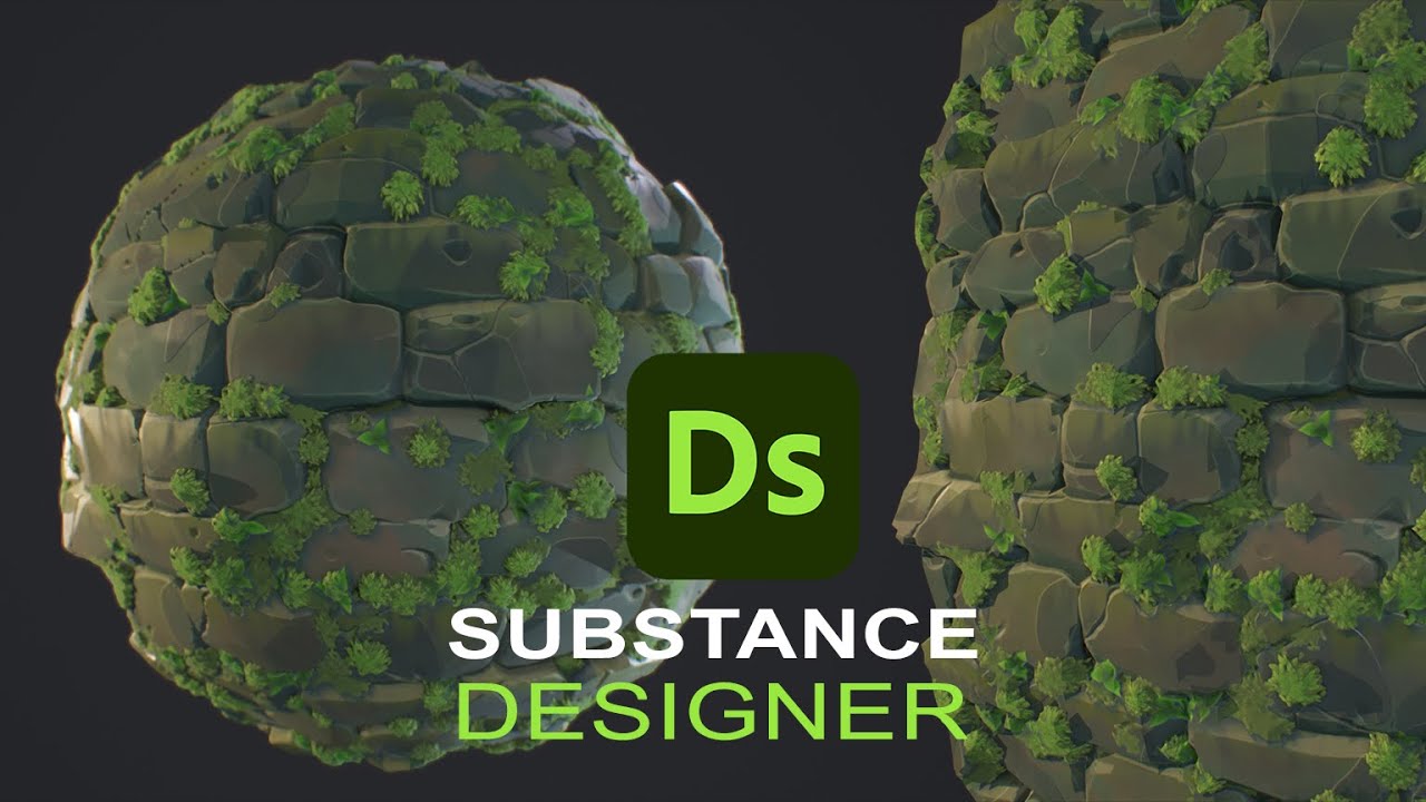 Brick Wall With Moss | Substance Designer 2022
