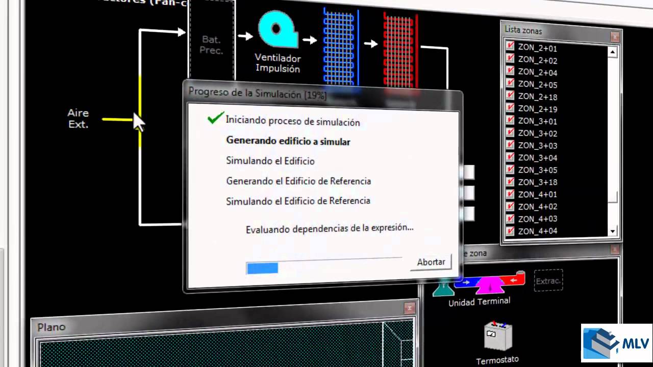 CALENER GT Zonas no acondicionadas