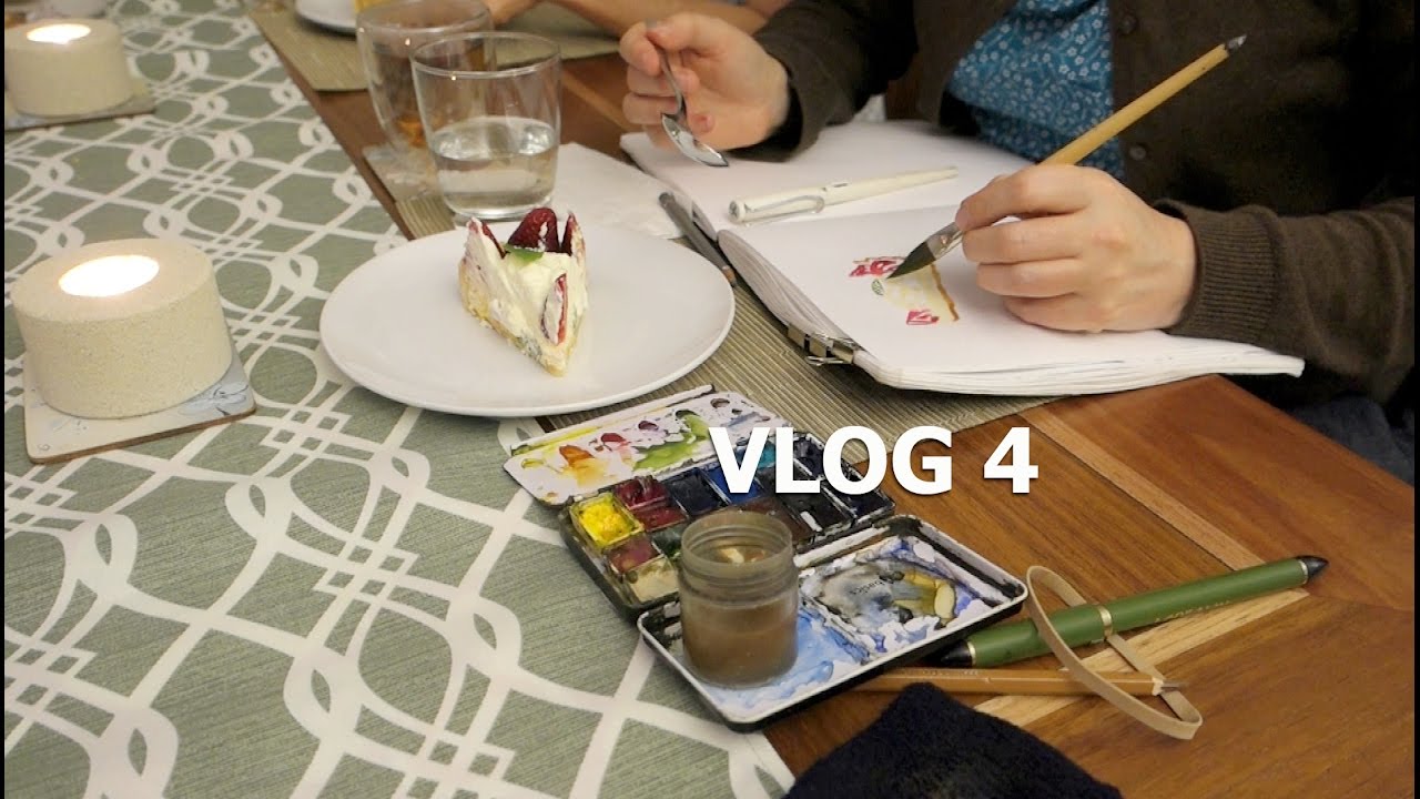 Vlog 4 Planned vs Spontaneous plus a little food sketching