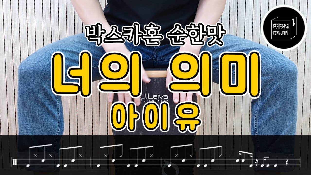 누구나 쉽게 따라하는! ' 아이유 - 너의 의미 ' 카혼연주 / 카혼악보 / 카혼커버