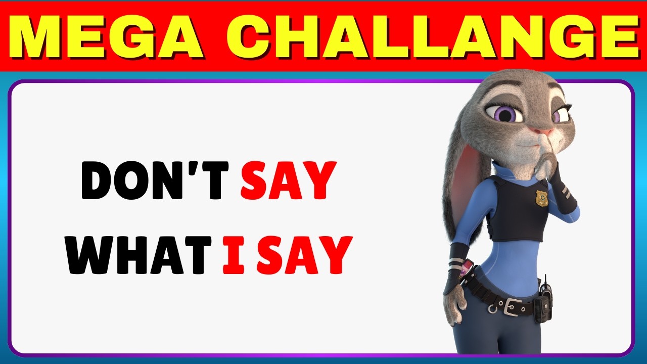 Avoid Saying The Same Thing As Me 🤔 MEGA CHALLENGE 📢 Only 1% Reach the End!