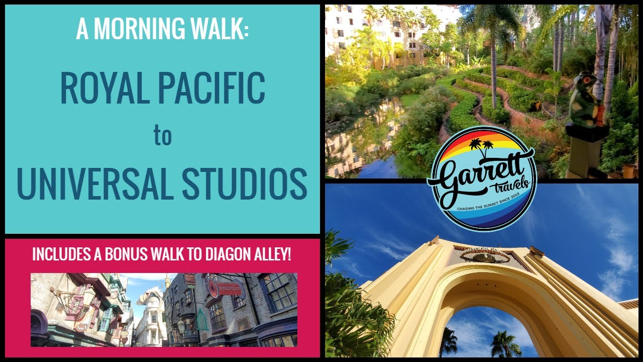 2020 Walk from Royal Pacific to Universal Studios (BONUS: Walk to/Mini-Tour of Diagon Alley)