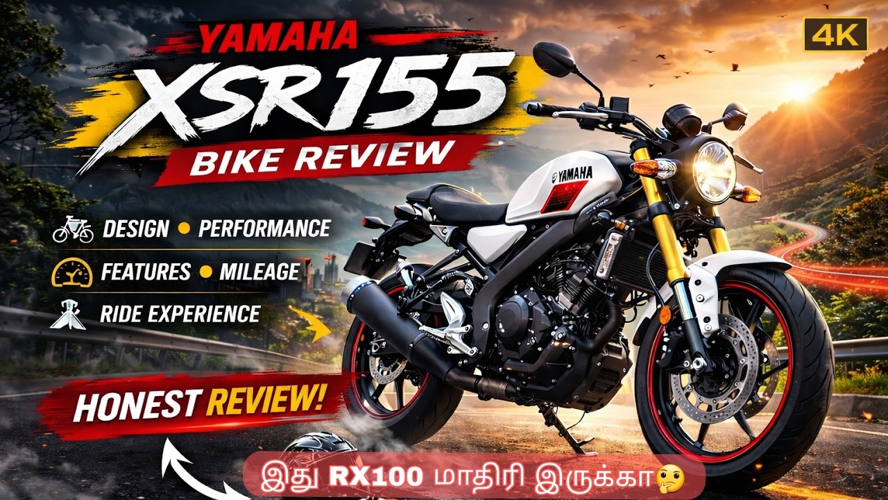 Yamaha XSR155 Full Review 🔥 Style + Mileage + Performance | Worth Buying? | Tamil Review