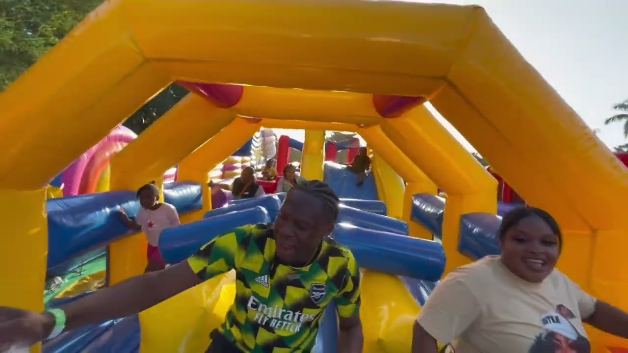 Mega Bounce day 3 vlog Obstacles course revenge.