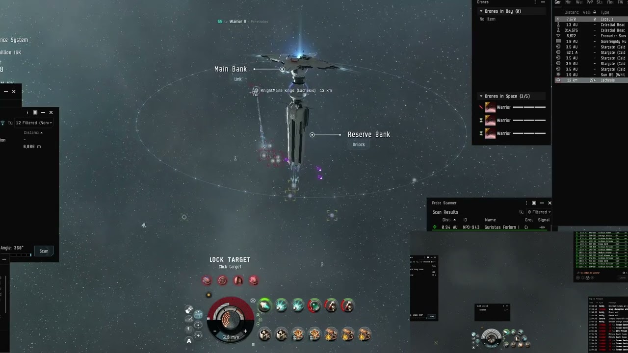 Polarized Aug navy vs Loki and Lachesis #eveonline #pvp  #gaming #gameplay #mmorpg