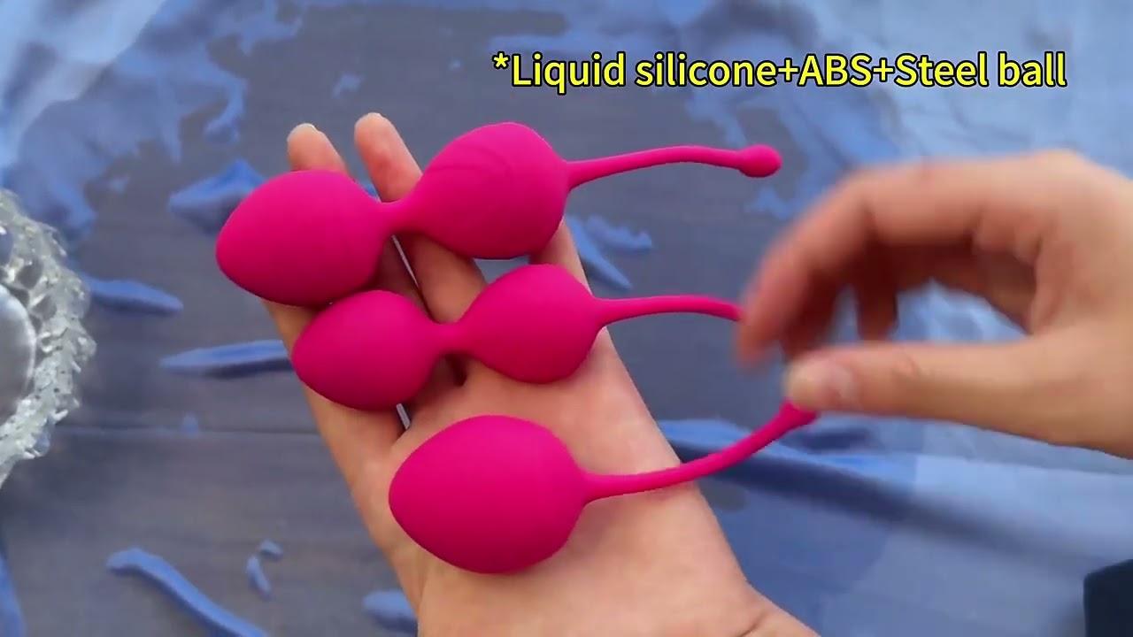 3 pieces set pink kegel balls