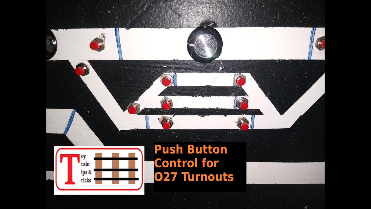 Push Button Controls for Lionel O27 Turnouts